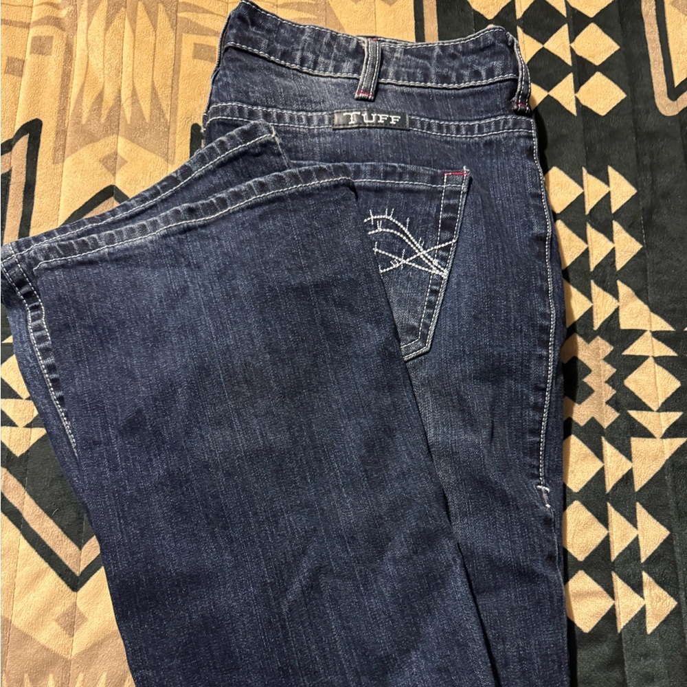Cowgirl Tuff Dark Blue Boot Cut Jeans